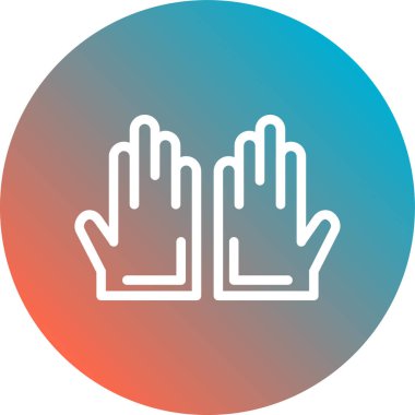 Kırmızı ve siyah simgenin vektör illüstrasyonu