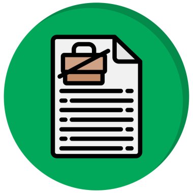 dosya vektör çizgisi simgesi dekoru