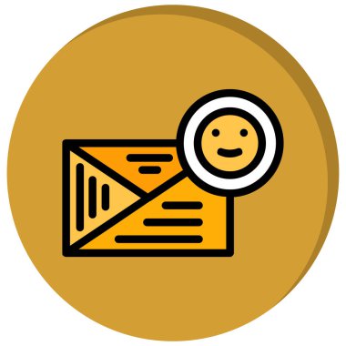 E-posta. Web simgesi basit illüstrasyon