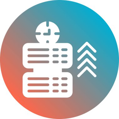 Bir belge simgesinin vektör illüstrasyonu