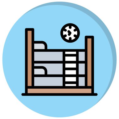 Mobilya simgesinin vektör illüstrasyonu