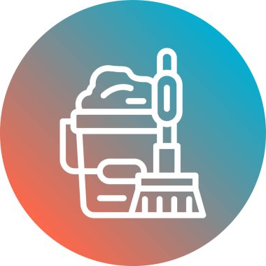 vektör temizleme makinesi simgesi