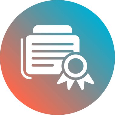 Belge modern simgesinin vektör illüstrasyonu