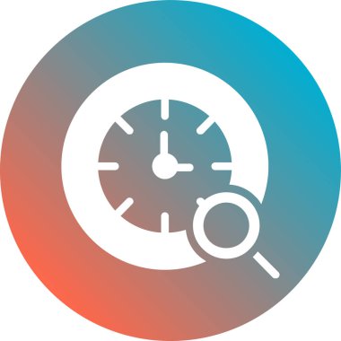 Saat. Web simgesi basit illüstrasyon