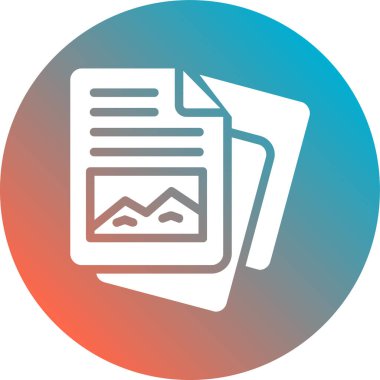 belge simgesi vektör illüstrasyonu