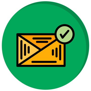 zarf simgesi vektör illüstrasyonu