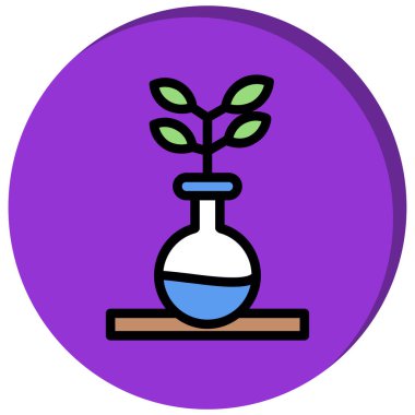 Bitki. Web simgesi basit illüstrasyon