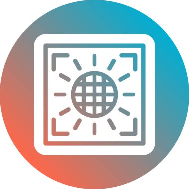 Dünya simgesinin vektör illüstrasyonu