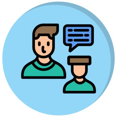 İnsan simgesinin vektör illüstrasyonu