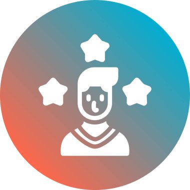 Uzun gölgeli beyaz sihirli şapka simgesi. Sihirli işaret. Gizemli eğlence konsepti. Soyut daire düğmesi. vektör illüstrasyonu.