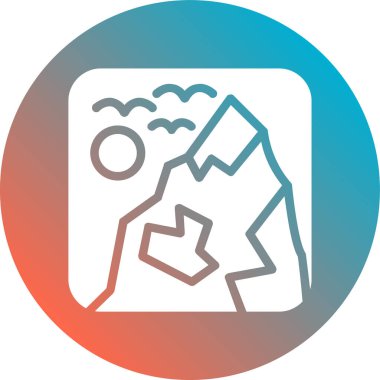 Modern simgenin vektör illüstrasyonu