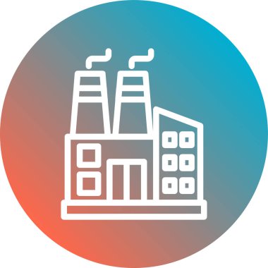 Fabrika ikonu. vektör tasarımı