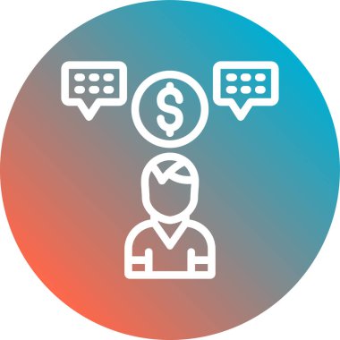 iş simgesi vektör illüstrasyonu