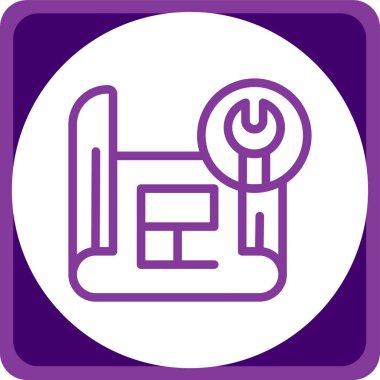 Modern simgenin vektör illüstrasyonu