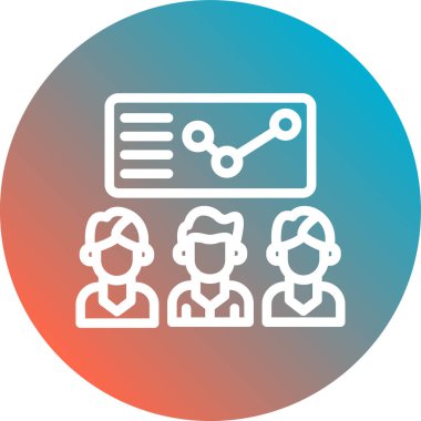 Takım Verimlilik Çizgisi Gradyan Arkaplanı