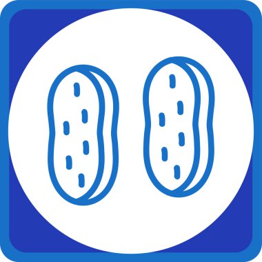 Bir b eksikliği simgesinin vektör çizimi