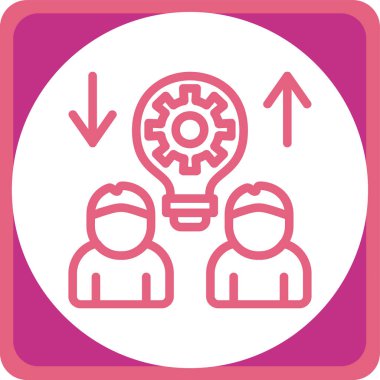 Vites vektörü simgeyi yuvarladı. Resim biçimi, çemberin içinde pembe, pembe ve beyaz arkaplan içerisindeki düz bir simgedir..