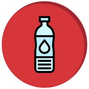 Yağ şişesi ikonu. düz dizayn