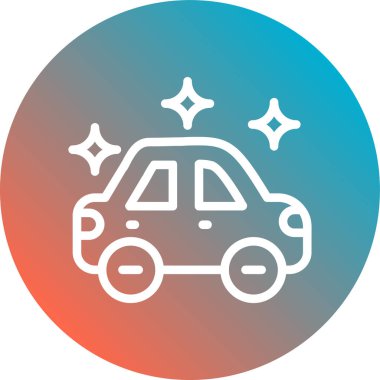 araba simgesi vektör illüstrasyonu