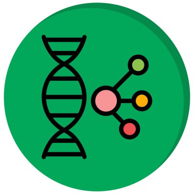 Molekül vektör simgesi modern basit illüstrasyon