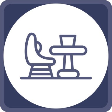 sandalye simgesi çizimi