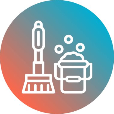 Bir bina simgesinin vektör illüstrasyonu