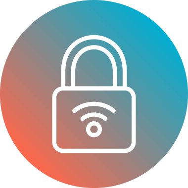 ikon vektör illüstrasyonunu kilitle