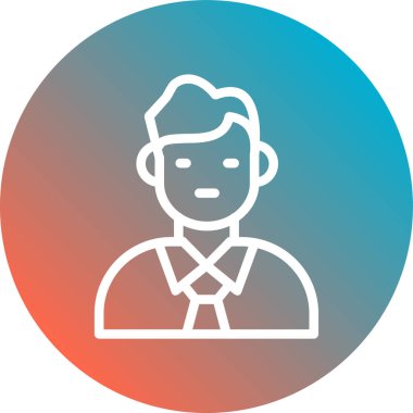 Sakallı bir adamın vektör çizimi