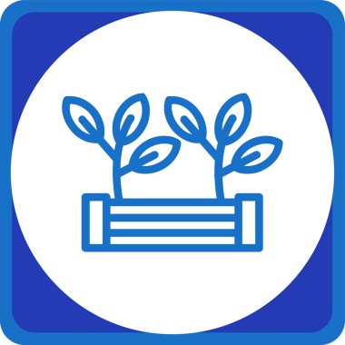 trend biçimi izole edilmiş arkaplanda bitki simgesi