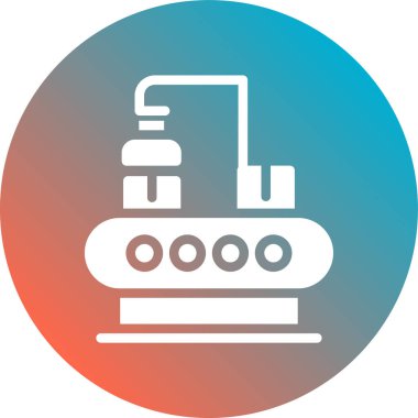 Modern b 'nin vektör illüstrasyonunda gaz ikonu yok