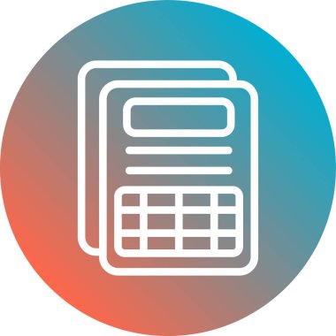 notepad vektör çember simgesi seti