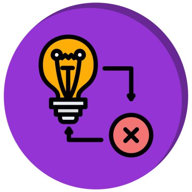 fikir web simgesi, vektör çizim