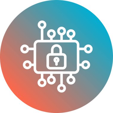 Modern bilgisayar simgesinin vektör illüstrasyonu