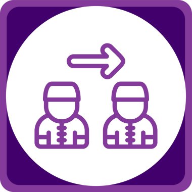 İnsan simgesinin vektör illüstrasyonu