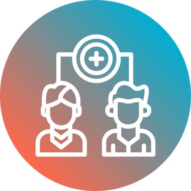 İnsan simgesinin vektör illüstrasyonu