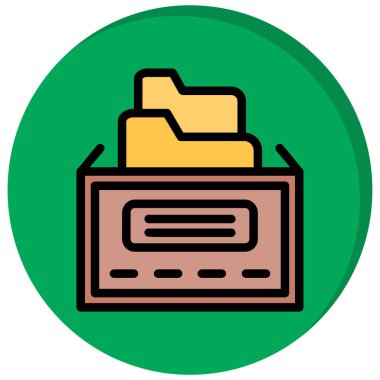 Yazıcı simgesi vektör illüstrasyonu