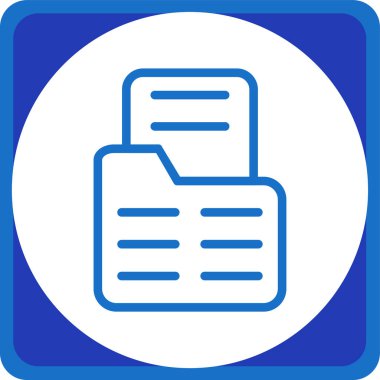 Belge simgesinin vektör illüstrasyonu