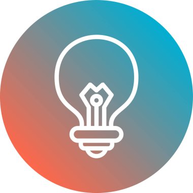 Işık simgesinin vektör illüstrasyonu