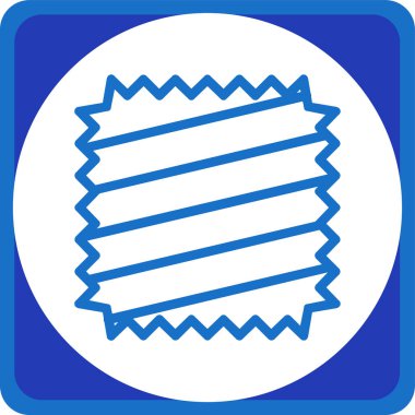 Tek bir izole simgenin vektör illüstrasyonu