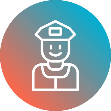 Şapkalı bir adamın vektör çizimi