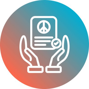 Barış simge vektör çizim