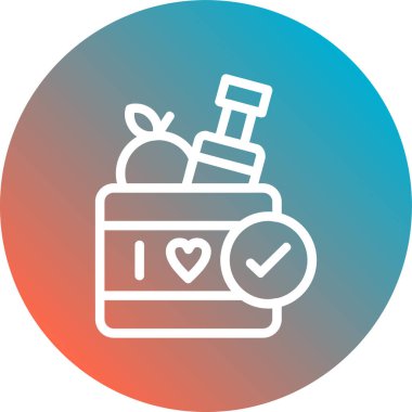 Hediye. Web simgesi basit illüstrasyon