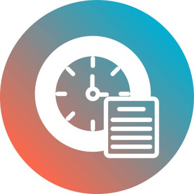 Saat simgesinin vektör illüstrasyonu