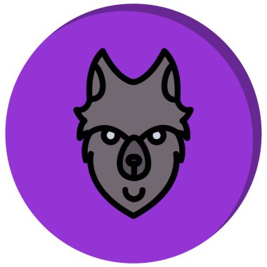 Kurt. Web simgesi basit illüstrasyon