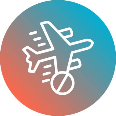 Uçak. Web simgesi basit illüstrasyon