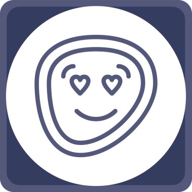 Kalp. Web simgesi basit illüstrasyon