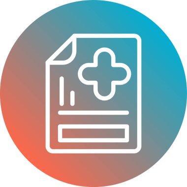 Tıbbi ve sağlık simgesinin vektör illüstrasyonu