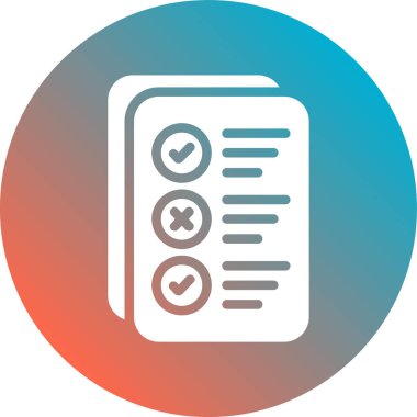 belge düz vektör simgesi