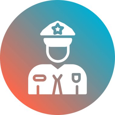 Polis memuru. Basit tasarım