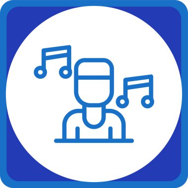 Modern b 'nin vektör illüstrasyonu simge müziğinden yoksun